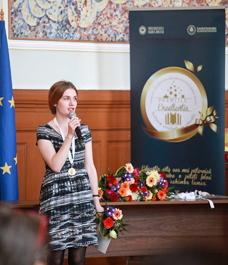 Codău Annamária, az első magyar szakos Excellentia-díjas