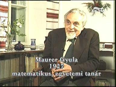 Maurer Gyula matematikus