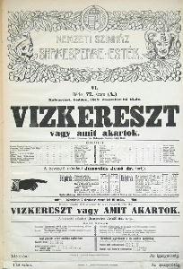 A Shakespeare-ciklus egyik plakátja
