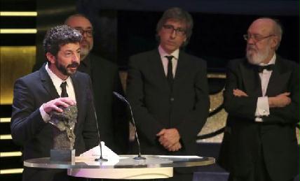 Alberto Rodríguez a díj átvétele után (Fotó: EFE)