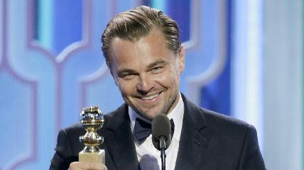 A legjobb férfi főszereplő díjával Leonardo DiCapriót jutalmazták (Fotó: Paul Drinkwater/Associated Press)