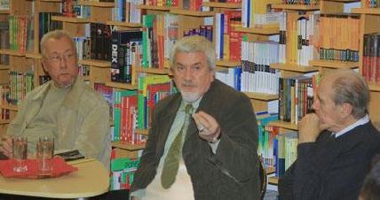Horváth Andor, Egyed Péter és Dávid Gyula a könyvbemutatón – ROHONYI D. IVÁN
