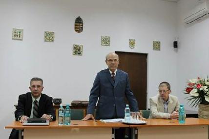 Maksay Ádám, Gaal György és Weisz Attila a közgyűlésen - HORVÁTH LÁSZLÓ